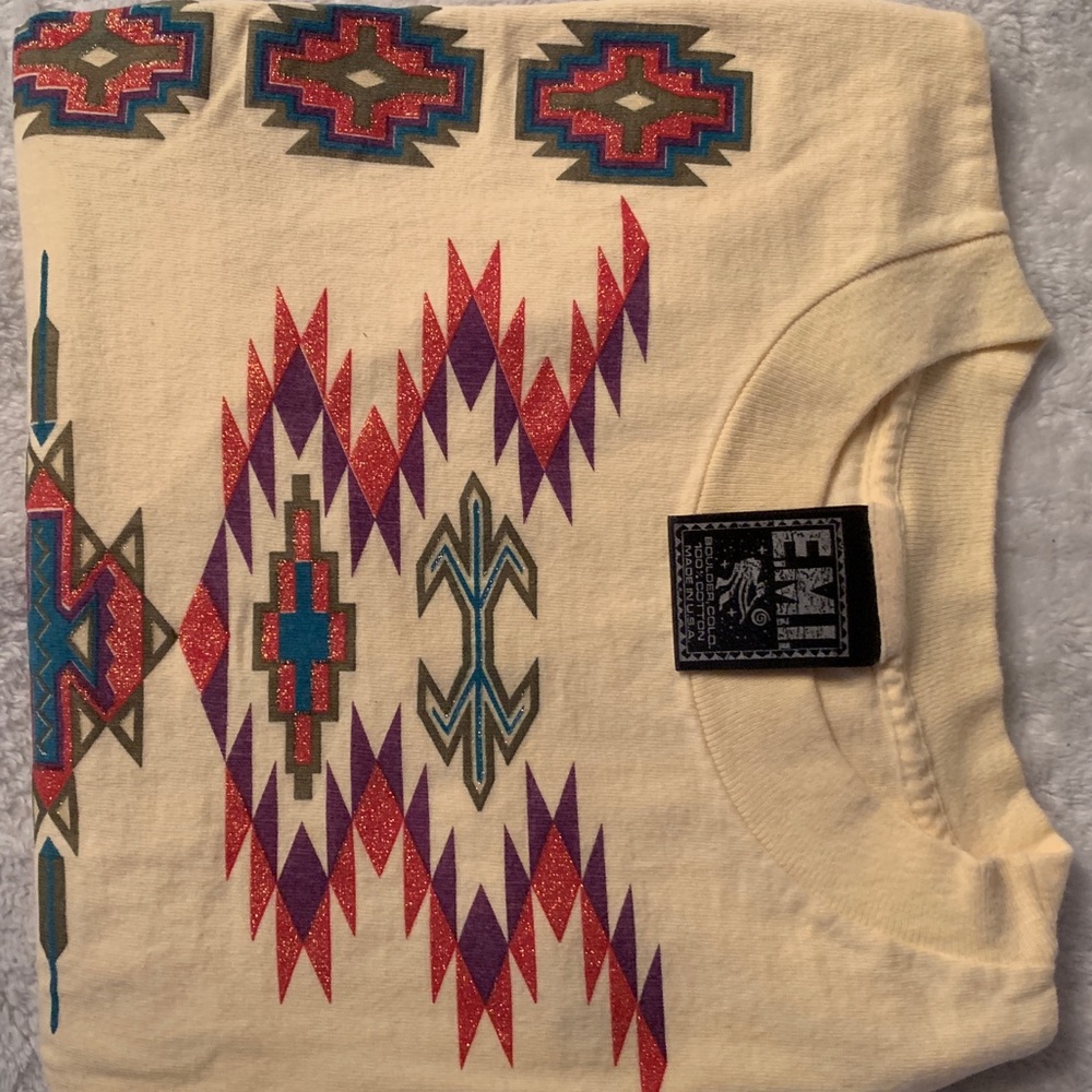 Yellow Tribal Print Tee Shirt
